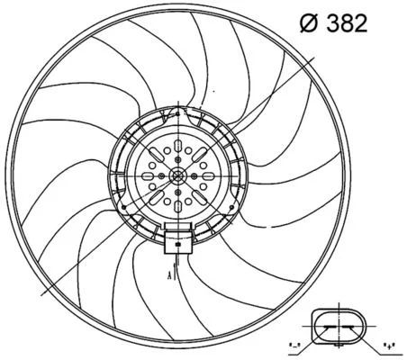 Ventilator, hlajenje motorja MAHLE CFF 32 000S
