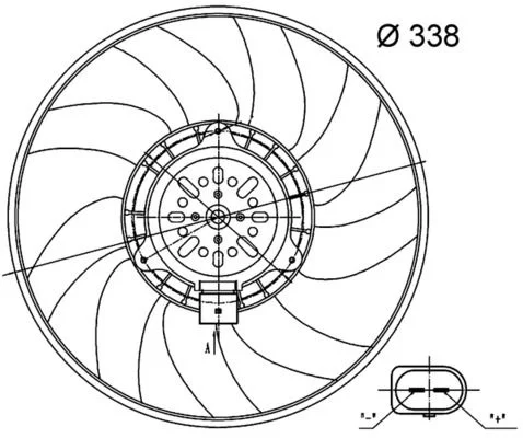 Ventilator, hlajenje motorja MAHLE CFF33000S