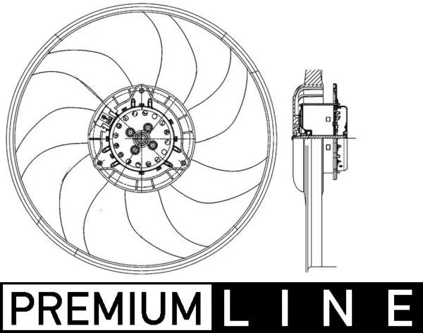 Fan, engine cooling MAHLE CFF400000P