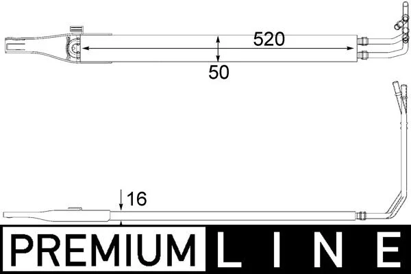 Oil Cooler, steering MAHLE CLC 10 000P