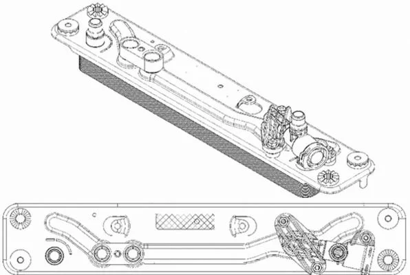 Oil Cooler, automatic transmission MAHLE CLC 182 000P