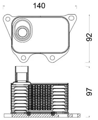Hladilnik olja, motorno olje MAHLE CLC185000S