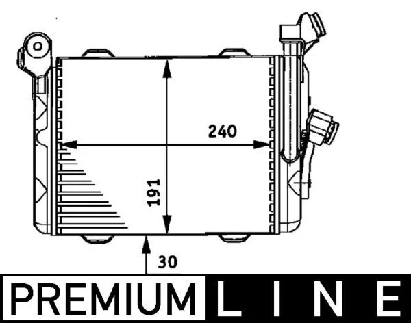 Hladilnik olja, motorno olje MAHLE CLC 33 000P