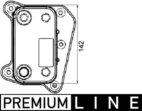 Oil Cooler, engine oil MAHLE CLC38000P