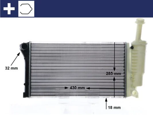 Radiator, engine cooling MAHLE CR 10 000S
