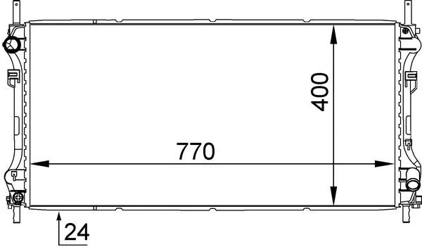 Hladilnik, hlajenje motorja MAHLE CR 1143 000S
