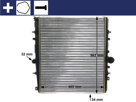 Hladilnik, hlajenje motorja MAHLE CR 1437 000S