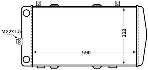 Hladilnik, hlajenje motorja MAHLE CR 1513 000S