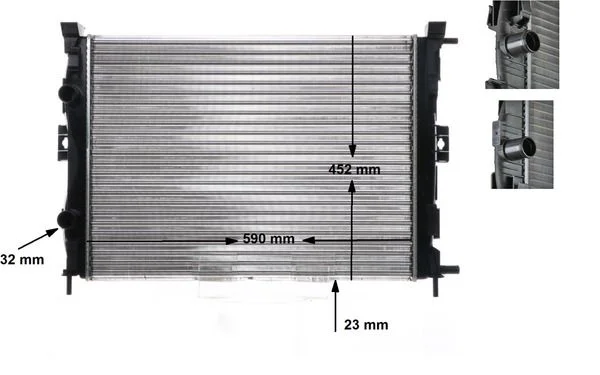 Hladilnik, hlajenje motorja MAHLE CR 1690 000S