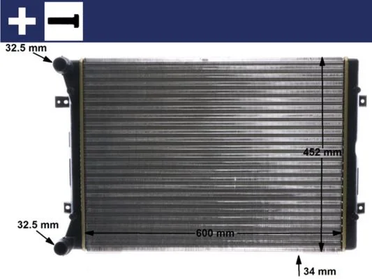 Hladilnik, hlajenje motorja MAHLE CR 2038 000S