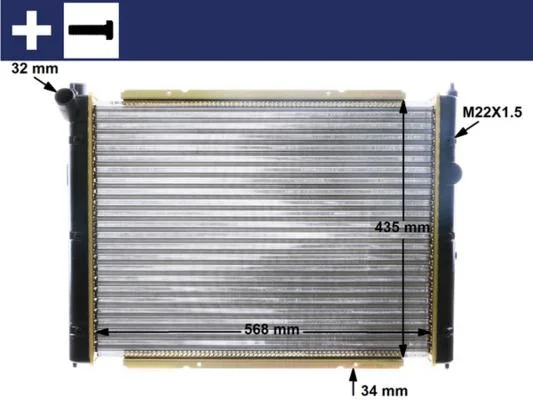 Hladilnik, hlajenje motorja MAHLE CR 361 000S