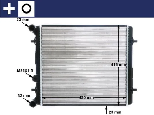 Hladilnik, hlajenje motorja MAHLE CR 367 000S