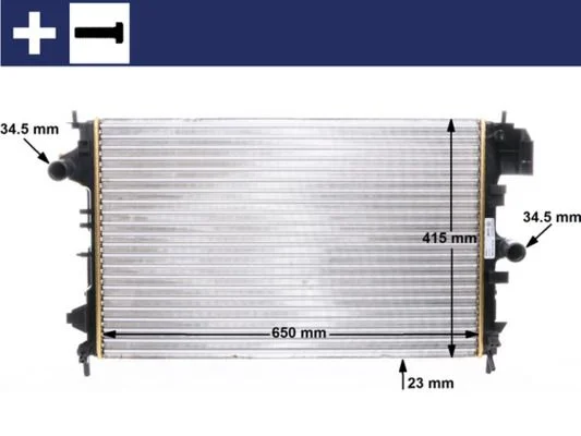 Hladilnik, hlajenje motorja MAHLE CR 8 000S
