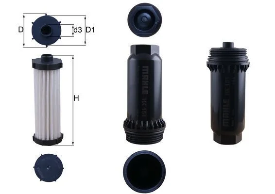 Hidravlični filter, avtomatski menjalnik MAHLE HX 151KIT