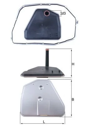 Hidravlični filter, avtomatski menjalnik MAHLE HX164D1