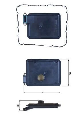 Hydraulic Filter, automatic transmission MAHLE HX254D