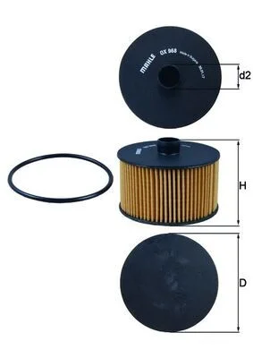 Oil Filter MAHLE OX 968D