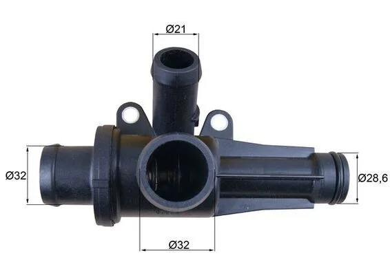 Thermostat, coolant MAHLE TH 45 87