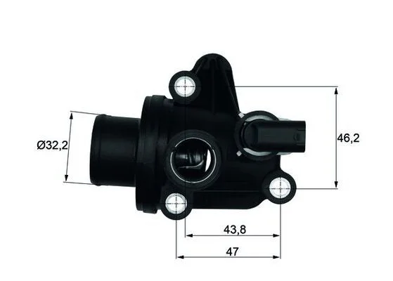 Thermostat, coolant MAHLE TI 12 87