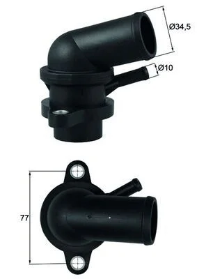 Thermostat, coolant MAHLE TI 239 87 D