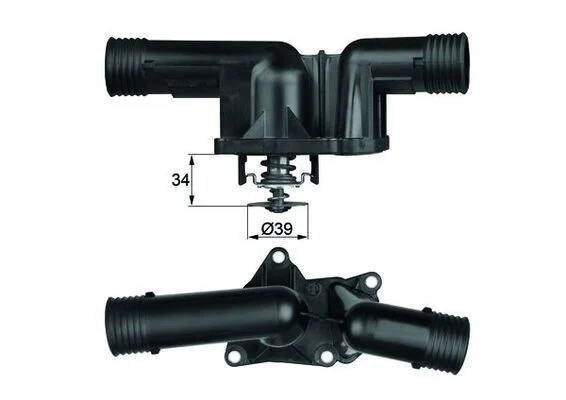 Thermostat, coolant MAHLE TI 24 95
