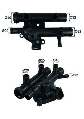 Termostat, hladilna tekočina MAHLE TI 259 83 D
