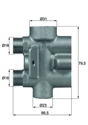 Termostat, hlajenje olja MAHLE TO975