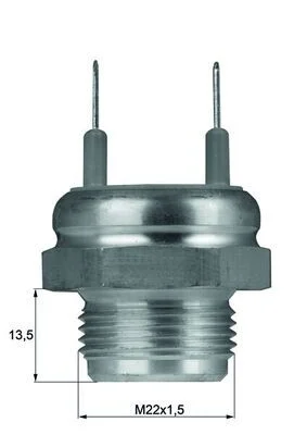 Temperature Switch, radiator fan MAHLE TSW8D