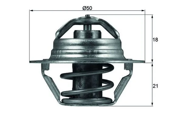Thermostat, coolant MAHLE TX 100 89 D