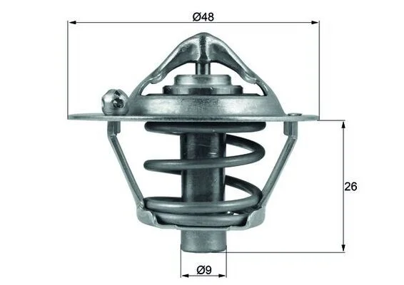 Thermostat, coolant MAHLE TX 108 82 D