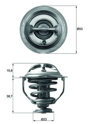 Thermostat, coolant MAHLE TX 117 95 D