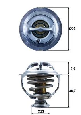 Thermostat, coolant MAHLE TX 123 95 D