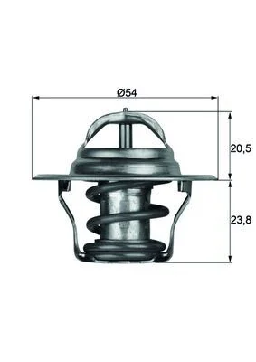 Thermostat, coolant MAHLE TX 14 87 D