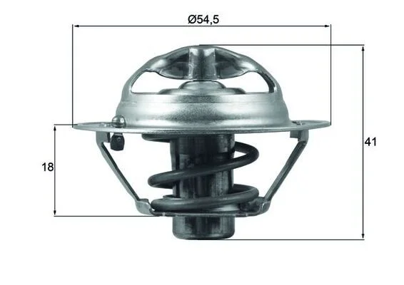 Thermostat, coolant MAHLE TX 162 82 D