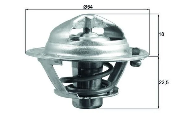 Thermostat, coolant MAHLE TX 166 90 D