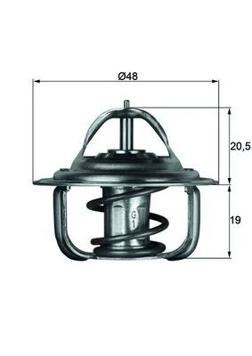 Thermostat, coolant MAHLE TX 1 87 D