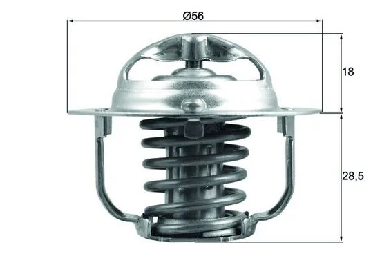 Thermostat, coolant MAHLE TX 208 91 D