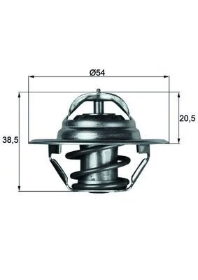 Thermostat, coolant MAHLE TX 3 83 D