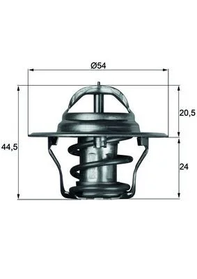 Thermostat, coolant MAHLE TX 4 87 D