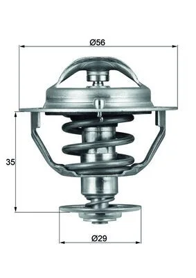Thermostat, coolant MAHLE TX 73 82 D
