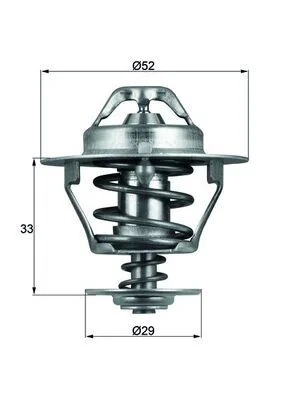Thermostat, coolant MAHLE TX 77 88 D
