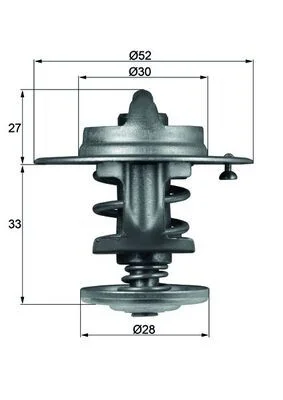 Thermostat, coolant MAHLE TX 80 83