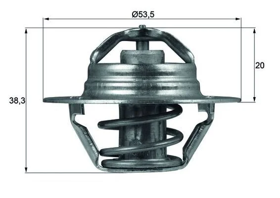 Thermostat, coolant MAHLE TX8882D