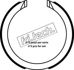 Komplet zavornih čeljusti, parkirna zavora fri.tech. 1040.163
