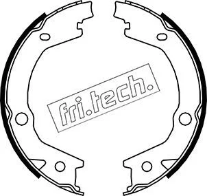 Stabdžių trinkelių komplektas, stovėjimo stabdis fri.tech. 1046.220