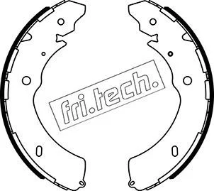 Komplet zavornih čevljev fri.tech. 1047.379