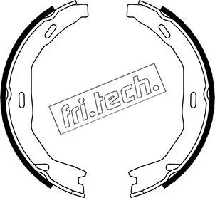 Komplet zavornih čeljusti, parkirna zavora fri.tech. 1052.132