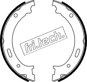 Komplet zavornih čeljusti, parkirna zavora fri.tech. 1088.236