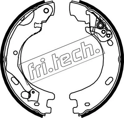 Komplet zavornih čeljusti, parkirna zavora fri.tech. 1092.313