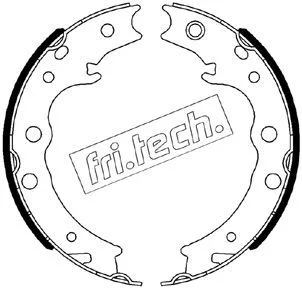 Komplet zavornih čeljusti, parkirna zavora fri.tech. 1110.344